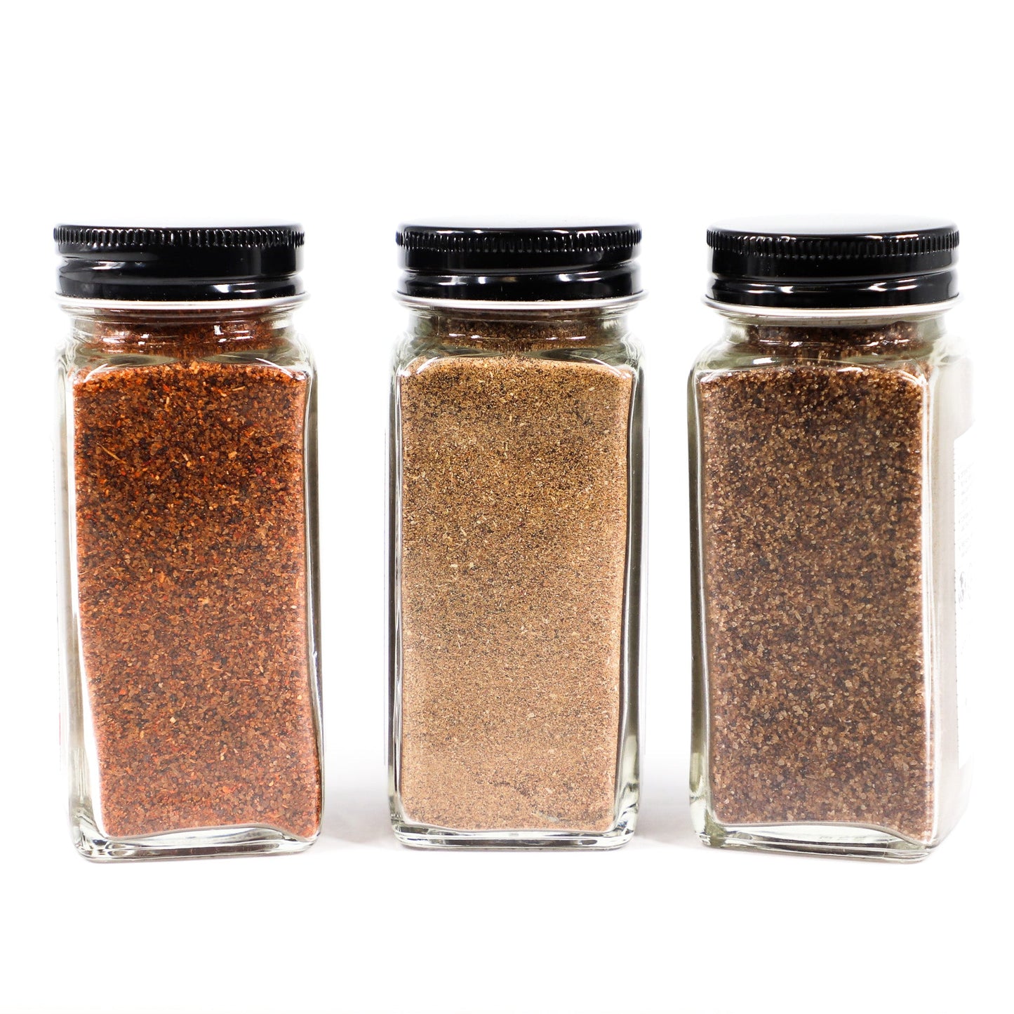 Gourmet Collection Set of 3 - 4.4oz French Glass Shaker - Smoked, Smoked Garlic Onion, Smoked Spicy BBQ