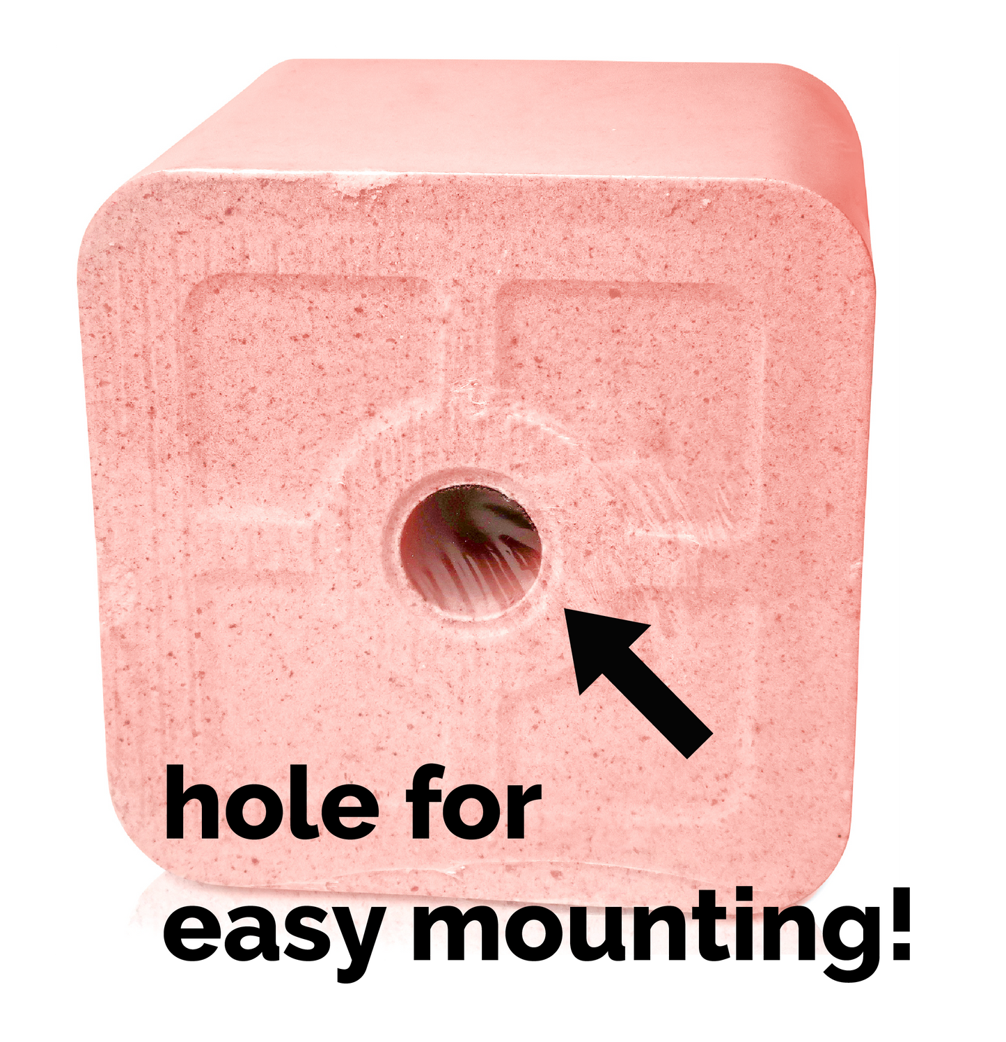 Compressed Himalayan Salt Animal Lick 11 lb (Block w/ Hole)