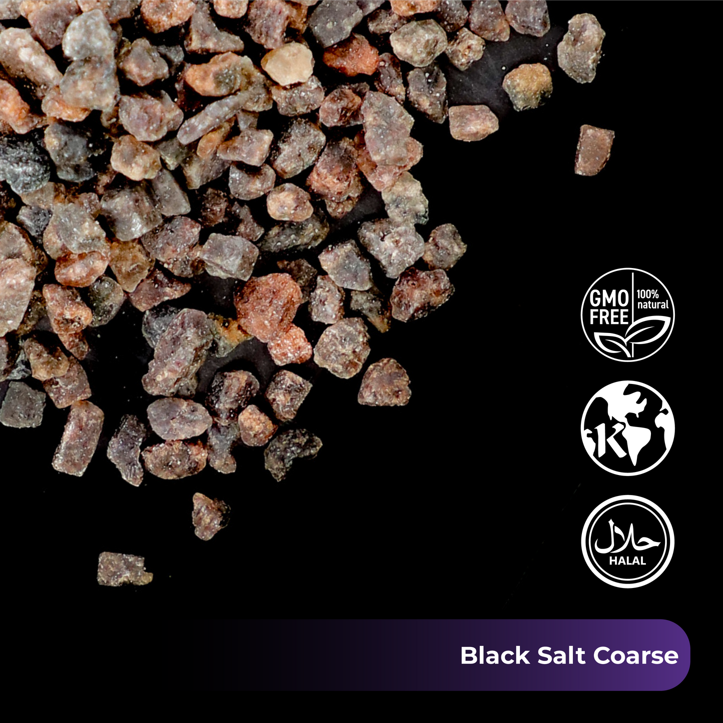 Himalayan Black Salt (Kala Namak) Coarse (2-3mm) 44 LB Sack