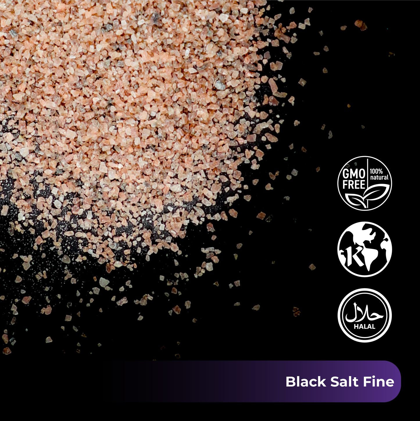 Himalayan Black Salt (Kala Namak) Fine (0.3-0.5mm) 44 LB Sack