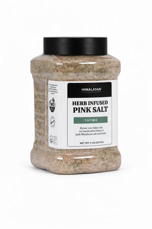 Seasoned Himalayan Salt Fine Grain - Thyme - 5LB Jar