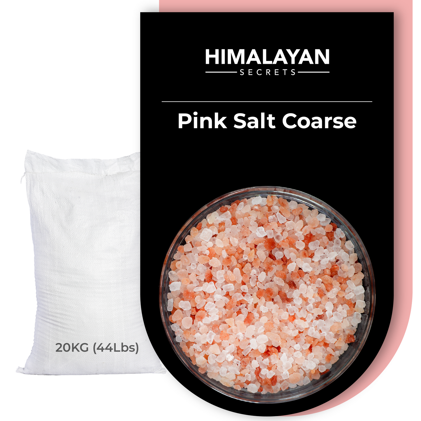 Himalayan Dark Pink Salt Coarse (2-3mm) 44 LB Sack