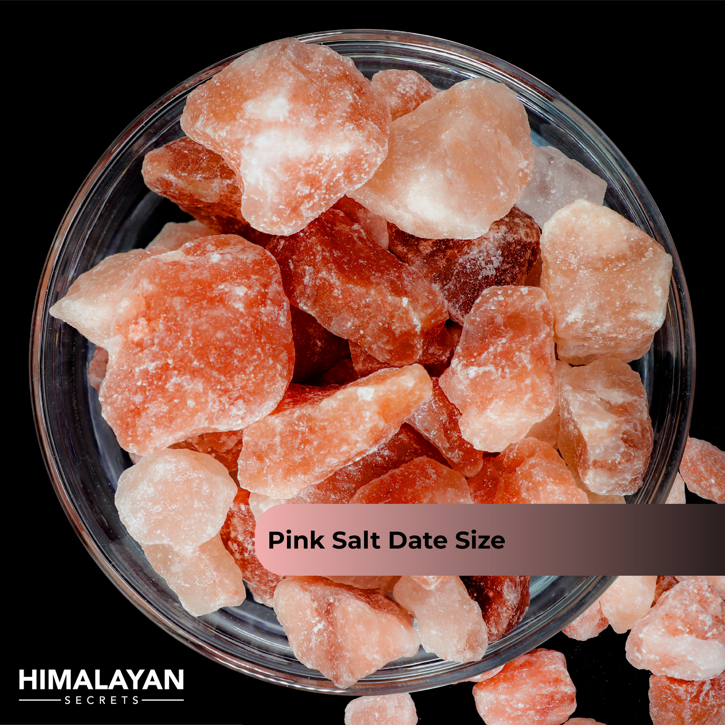 Himalayan Dark Pink Salt Date Size (6.7-25mm) 44 LB Sack