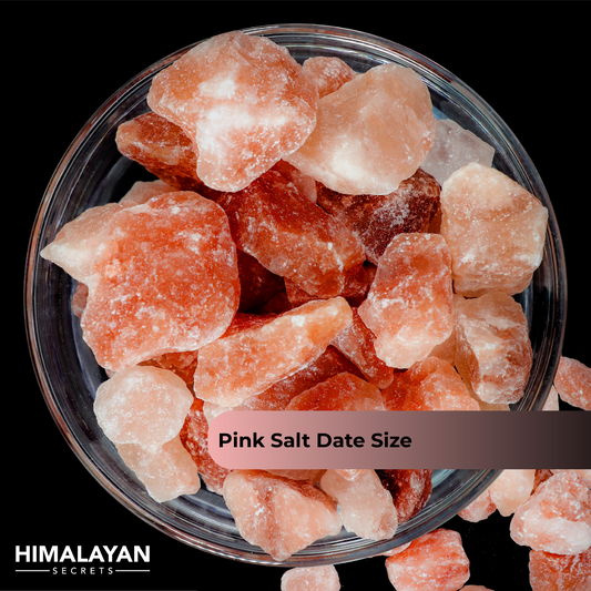 Himalayan Dark Pink Salt Date Size (6.7-25mm) 44 LB Sack