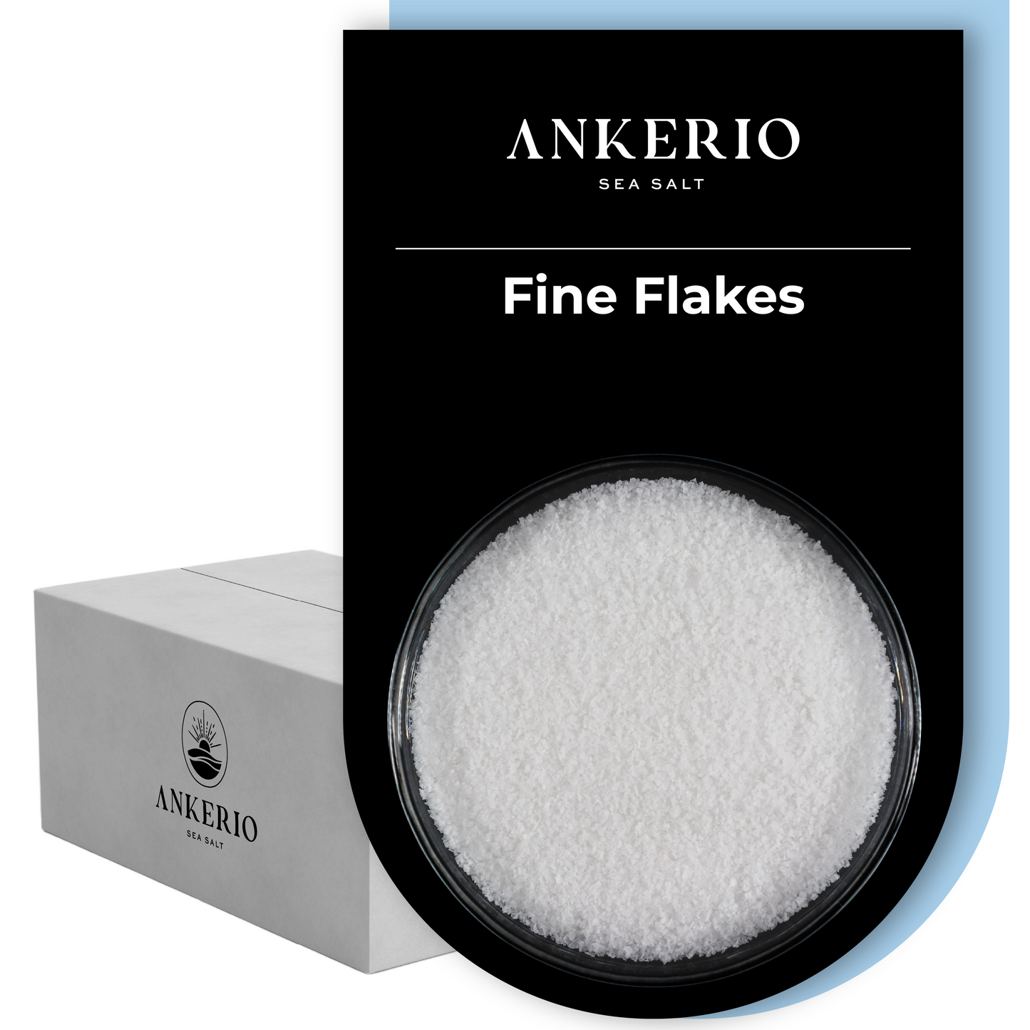 Ankerio Sea Salt Fine Flakes - Bulk 12KG (26.5 Lbs)