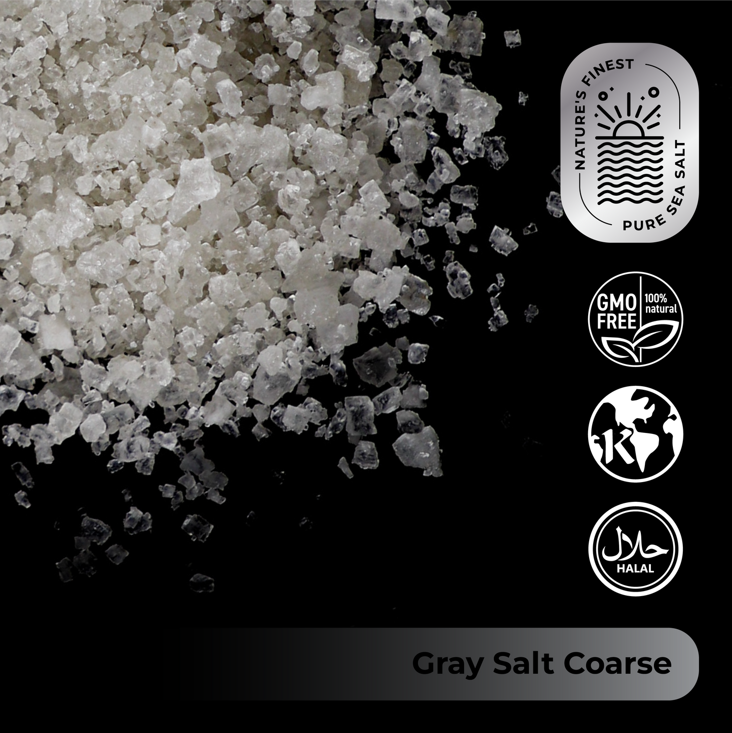 Ankerio GRAY Sea Salt Coarse (1-6.7mm) 44 LB Sack