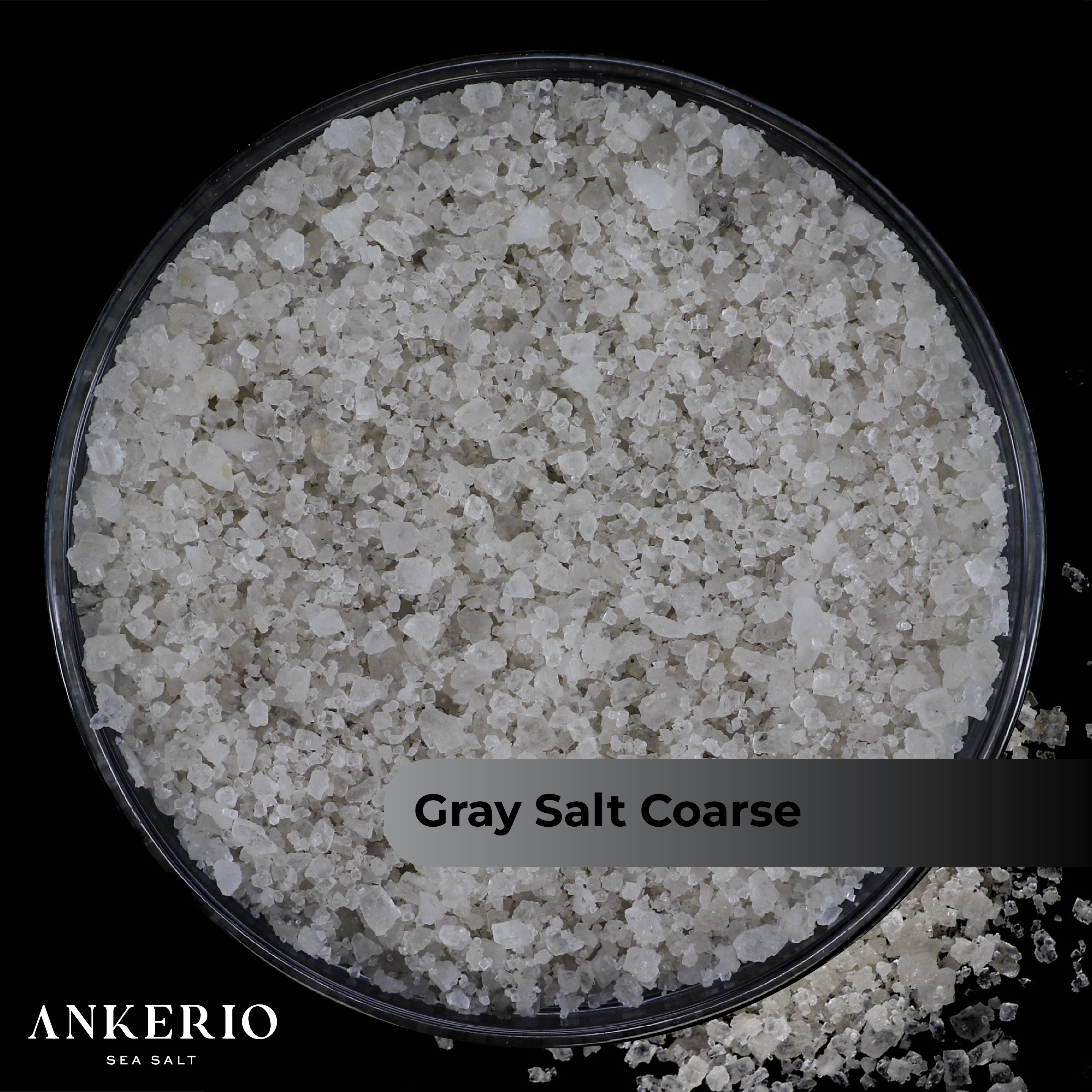 Ankerio Gray Sea Salt Coarse (1-6.7mm) 44 LB Sack (20KG)