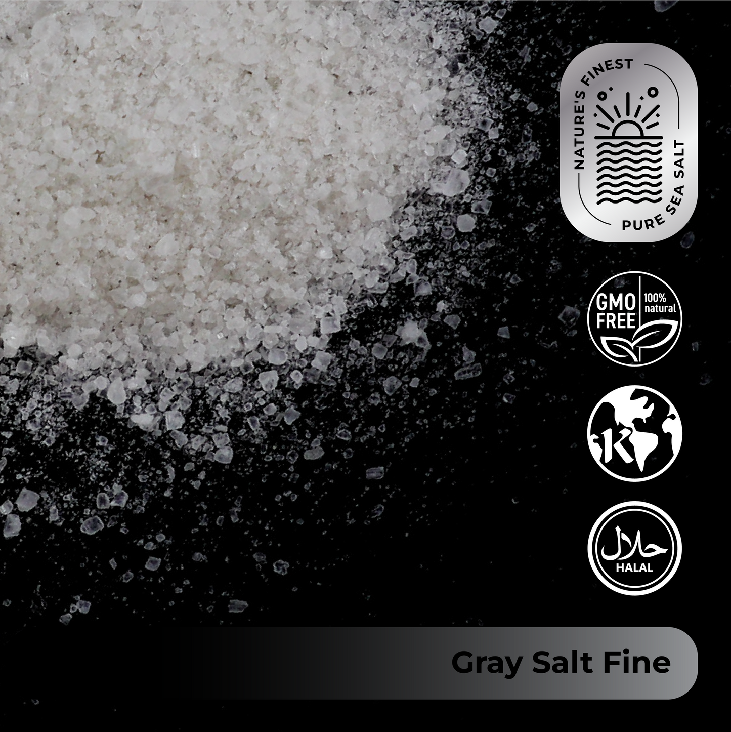 Ankerio GRAY Sea Salt Fine (0.2-1.4mm) 44 LB Sack
