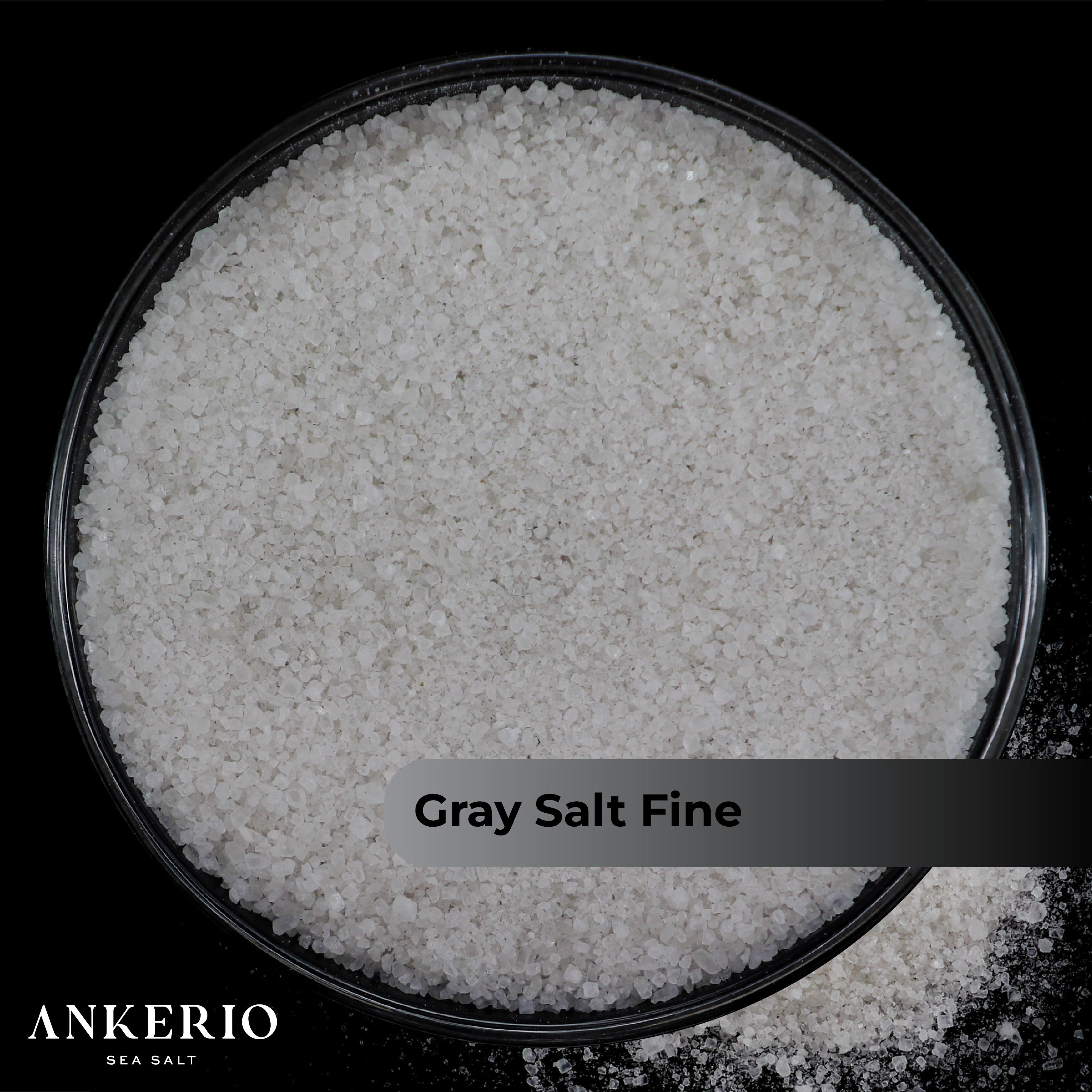 Ankerio Gray Sea Salt Fine (0.2-1.4mm) 44 LB Sack (20KG)
