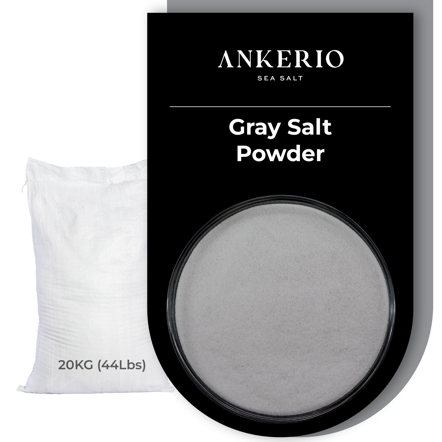 Ankerio GRAY Sea Salt Powder (0.1-0.2mm) 44 LB Sack