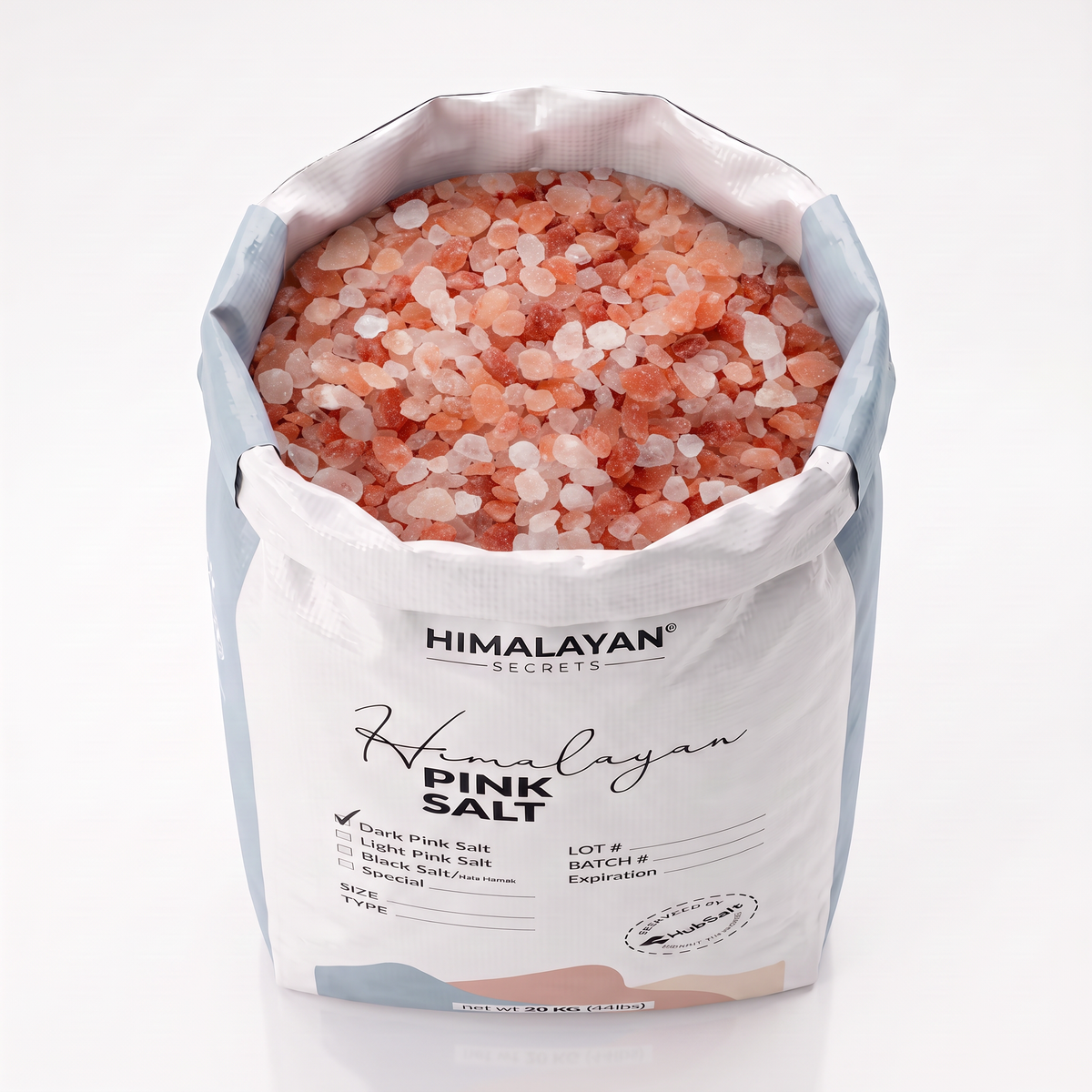 Himalayan Dark Pink Salt Xtra Coarse (2-5mm) 44 LB Sack