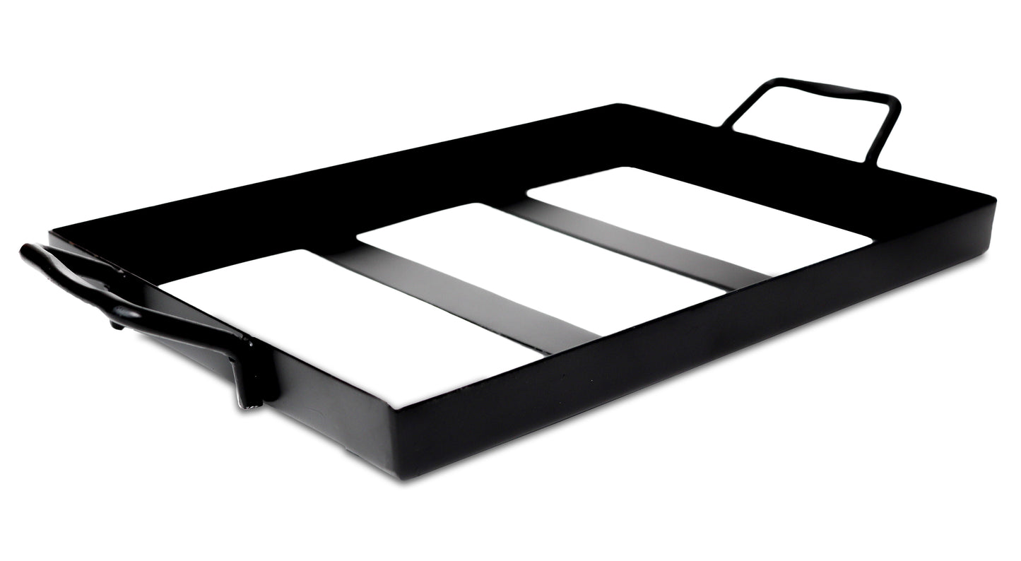 Black Steel Tray for 12 x 8 x 2 Salt Block (Holder Only)
