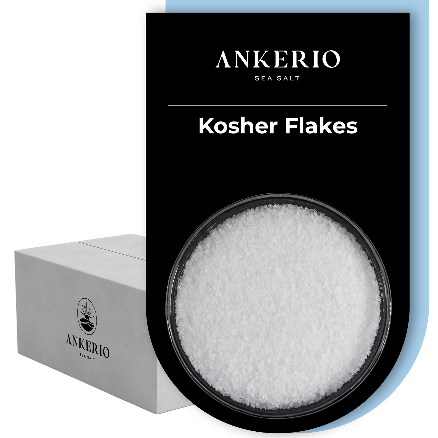 Ankerio Sea Salt Kosher Flakes - Bulk 12KG (26.5 Lbs)