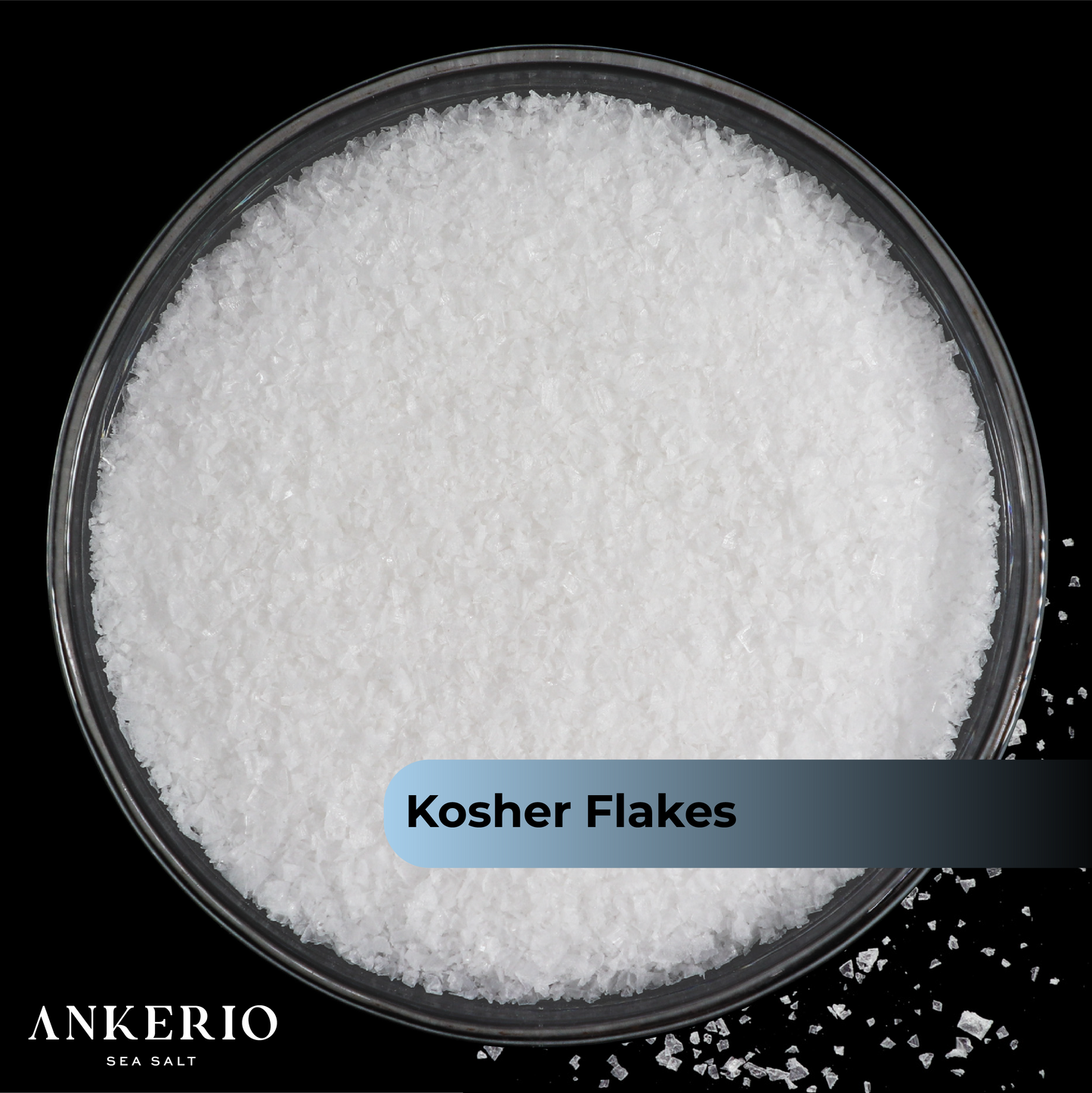 Ankerio Sea Salt Kosher Flakes - Bulk 12KG (26.5 Lbs)