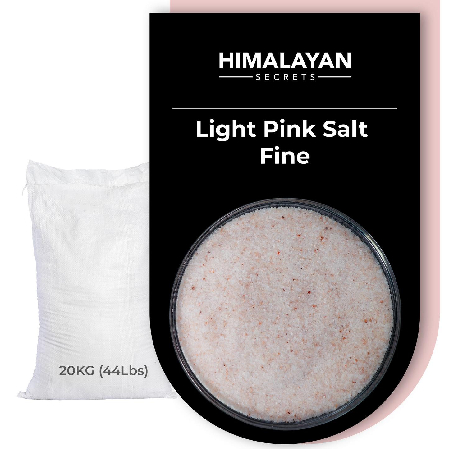 Himalayan Light Pink Salt Fine (0.3-0.5mm) 44 LB Sack