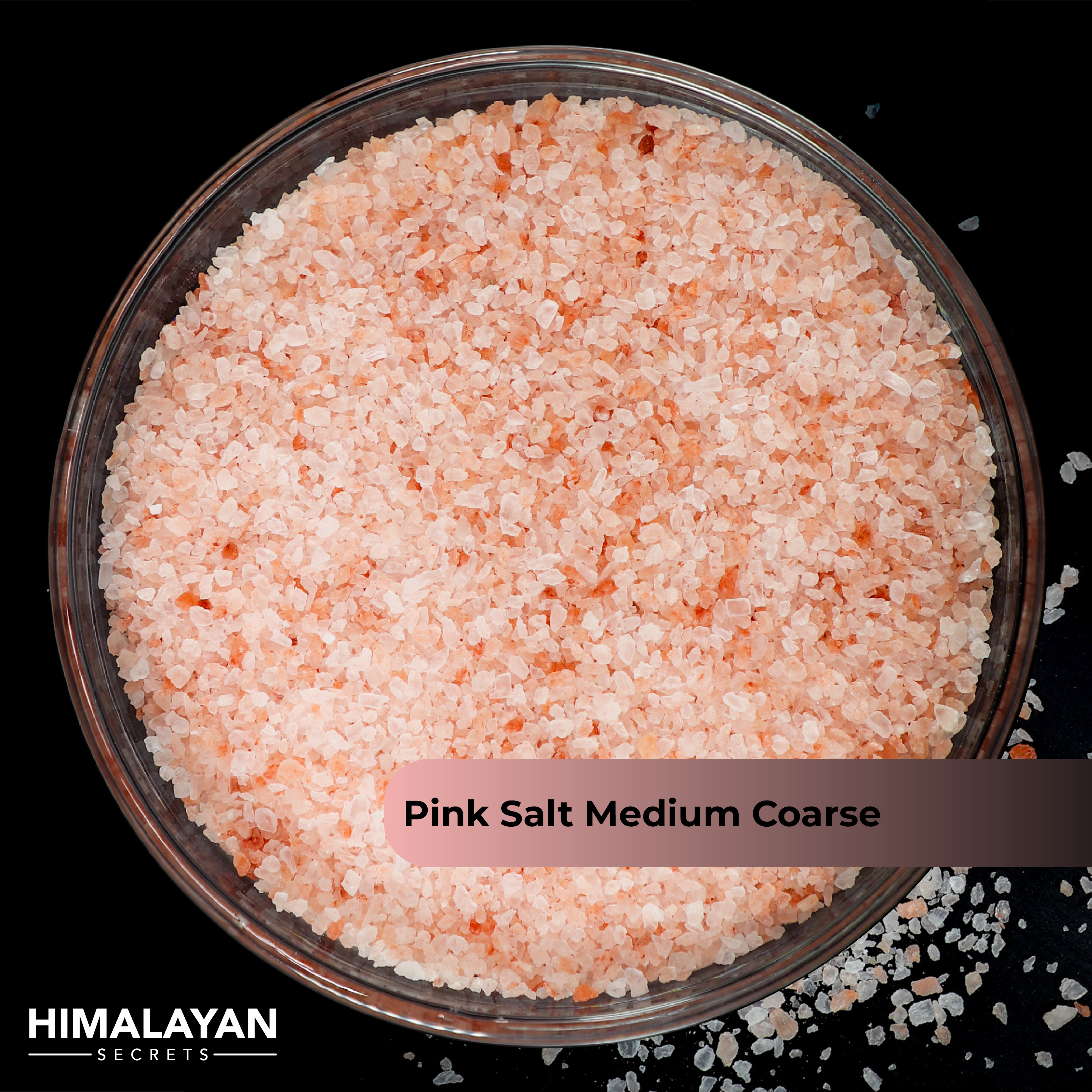 Himalayan Dark Pink Salt Medium Coarse (1-2mm) 44 LB Sack