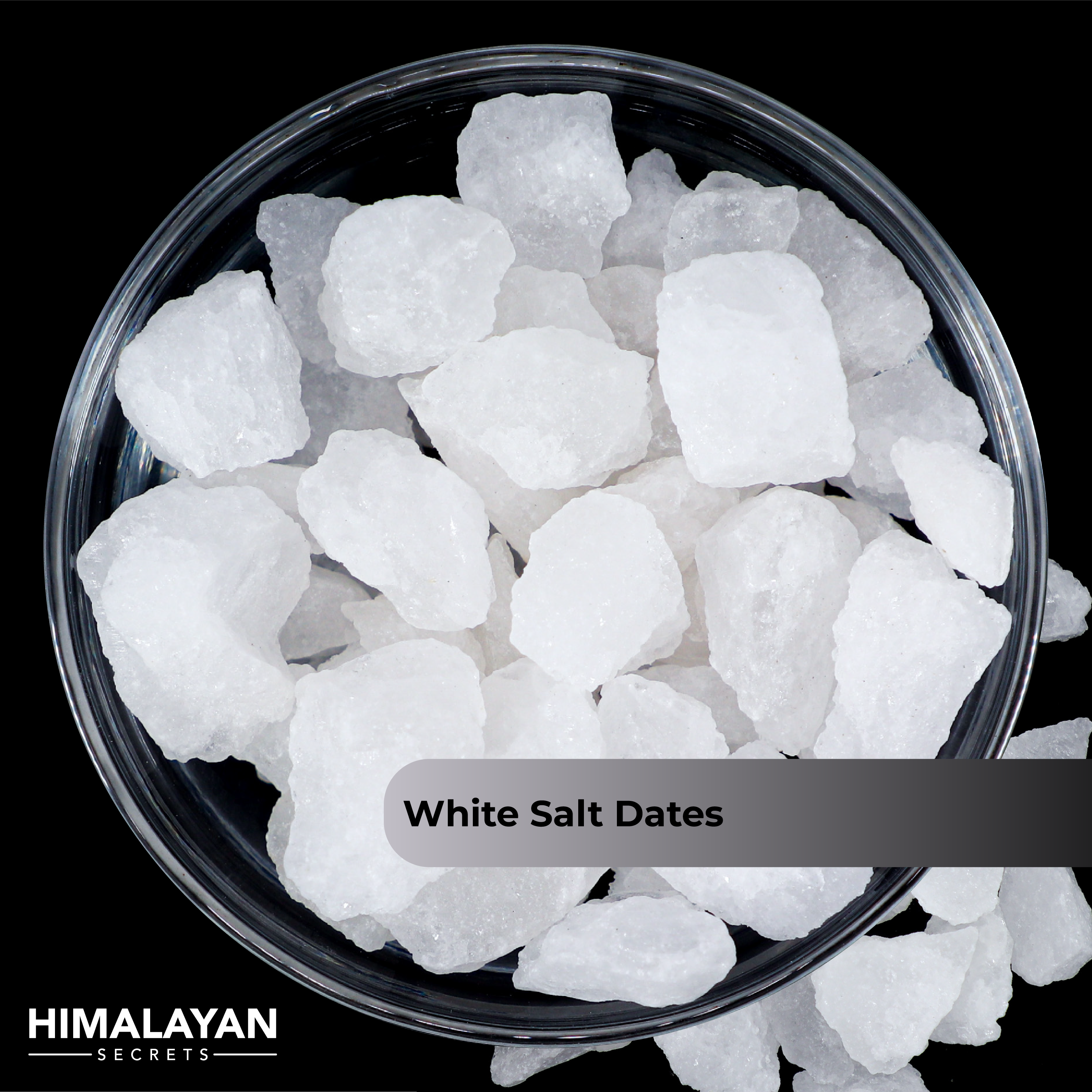 Himalayan White Salt Date Size (6.7-25mm) 44 LB Sack