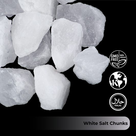 Himalayan White Salt Chunks (60-90g) 44 LB Sack