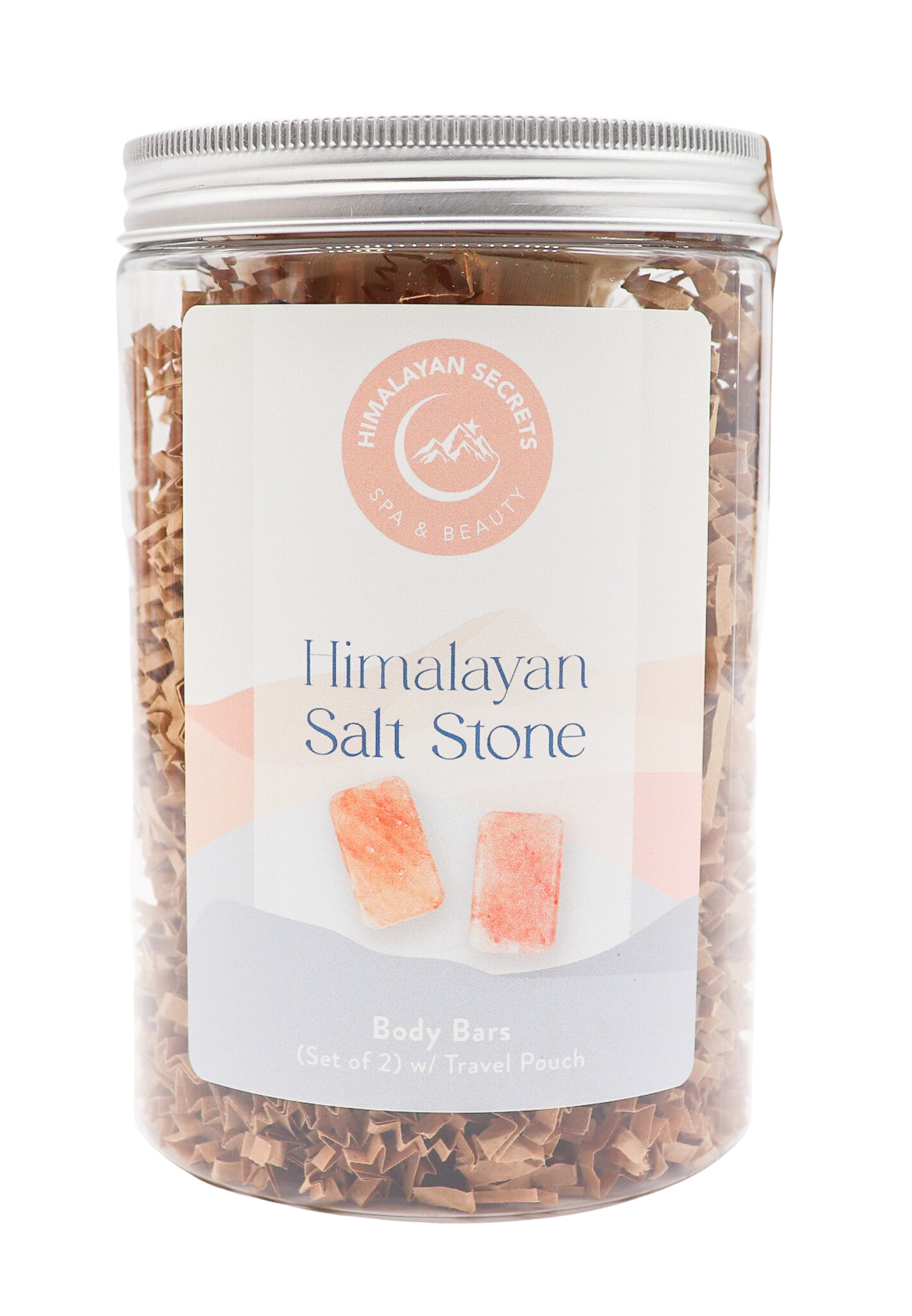 Salt Body Bar - Set of 2 in a Jar w/ Cotton Bag