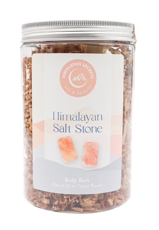 Salt Body Bar - Set of 2 in a Jar w/ Cotton Bag