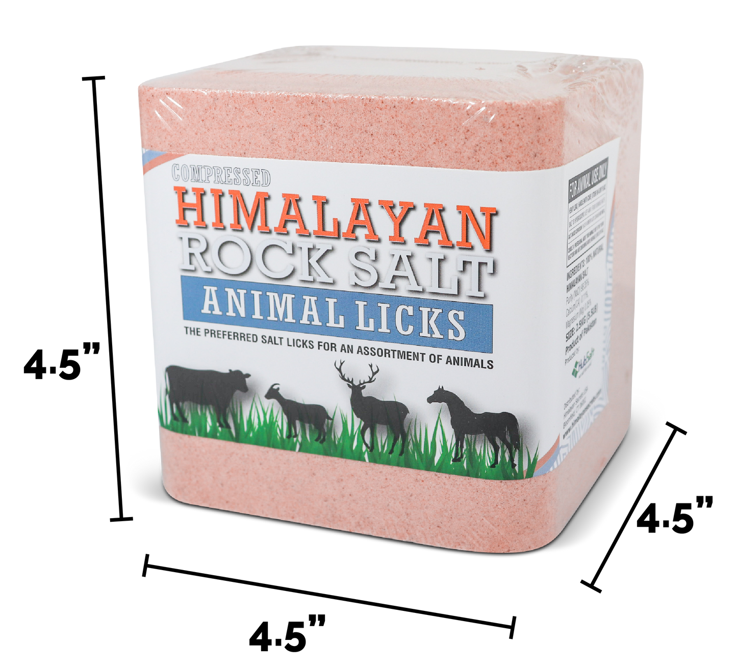 Compressed Himalayan Salt Animal Lick 5.5 lb (Block w/ Hole)