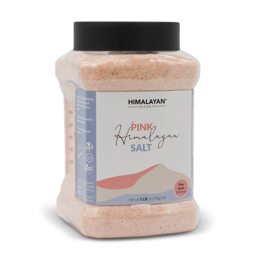 Himalayan Dark Pink Salt Fine (0.3-0.5mm) 5 LB Jar