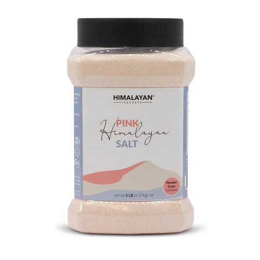 Himalayan Dark Pink Salt Powder (0.1-0.3mm) 5 LB Jar