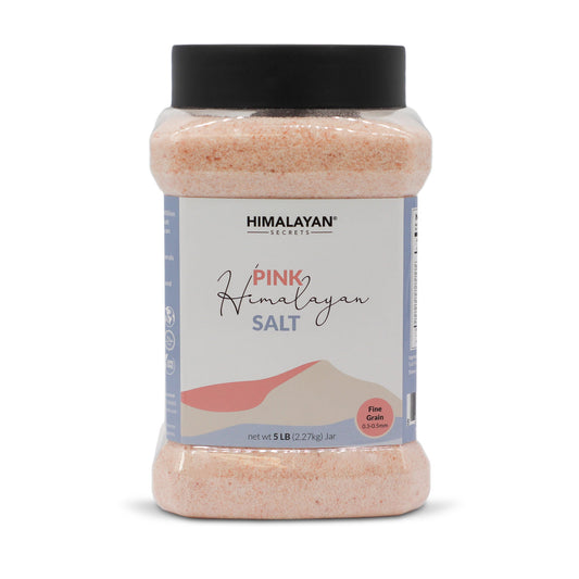 Himalayan Dark Pink Salt Fine (0.3-0.5mm) 5 LB Jar