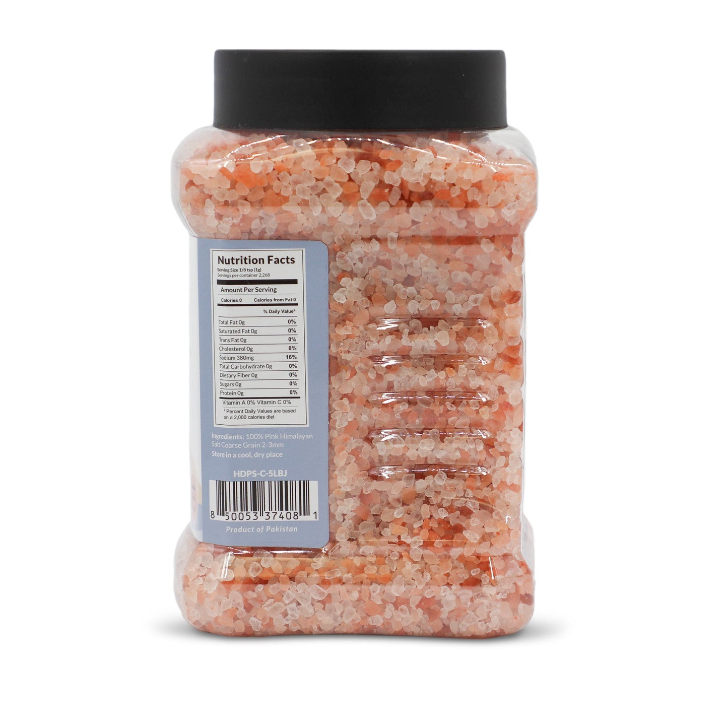 Himalayan Dark Pink Salt Coarse (2-3mm) 5 LB Jar