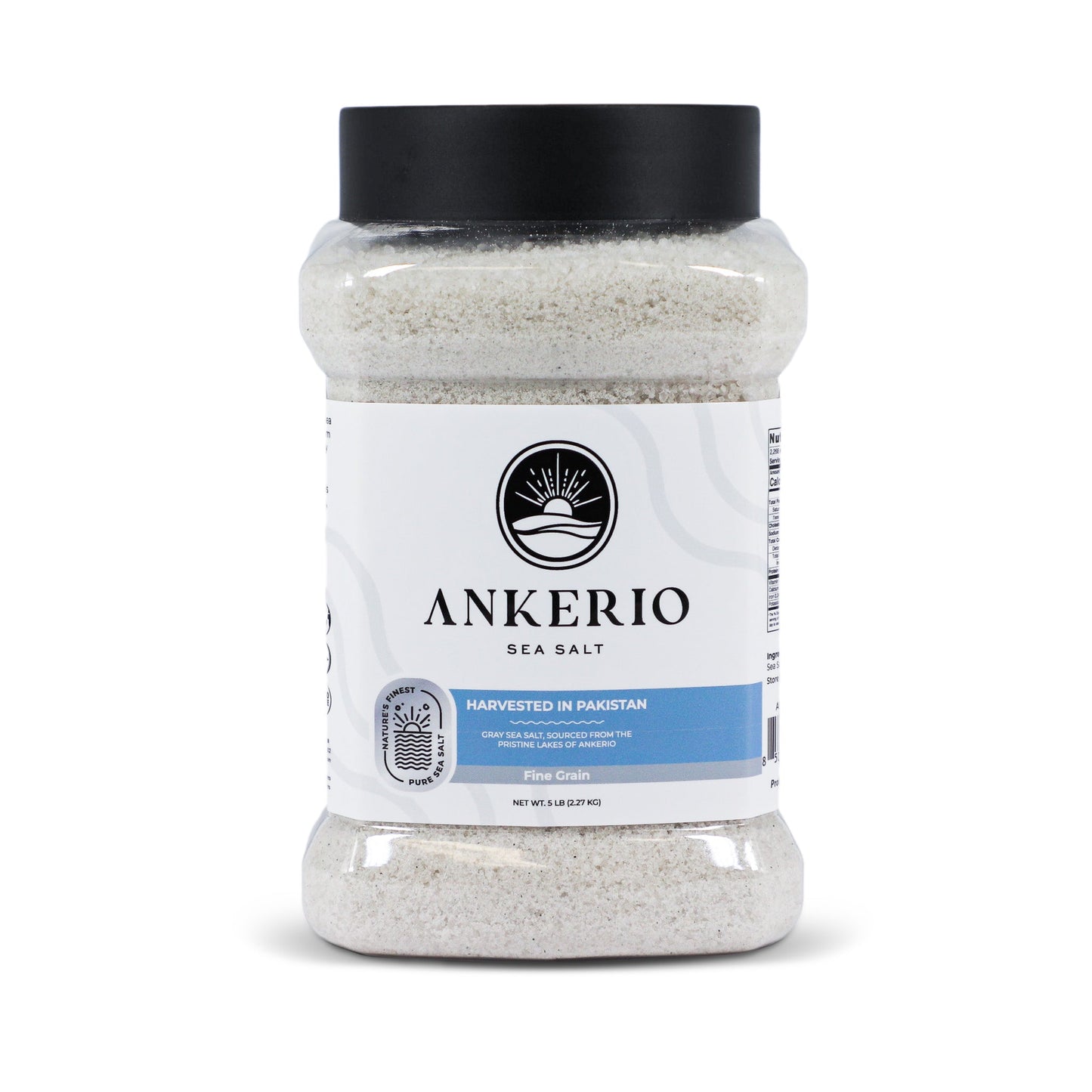 Ankerio Gray Sea Salt - FINE - 5 LB Jar
