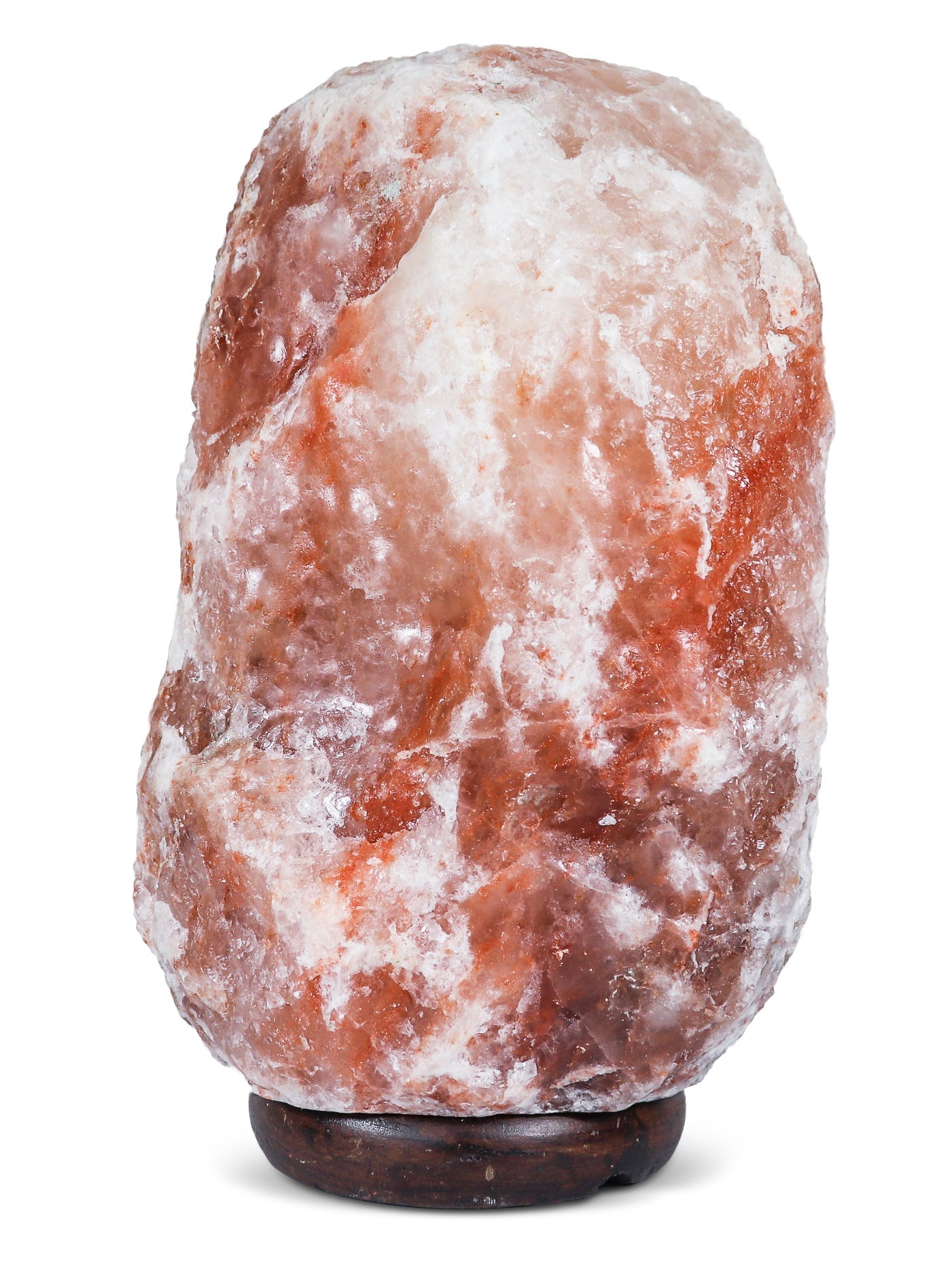 Natural Pink Salt Lamp (18-22 lb) (8-10 KG) (11-12") w/ Wood Base