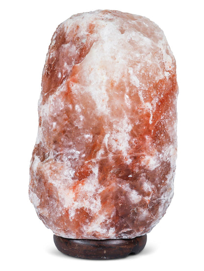 Natural Pink Salt Lamp (18-22 lb) (8-10 KG) (11-12") w/ Wood Base