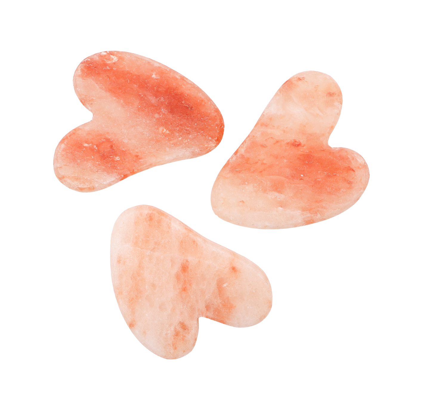 Gua Sha Salt Stone - Set of 3 in a Jar w/ Cotton Bag