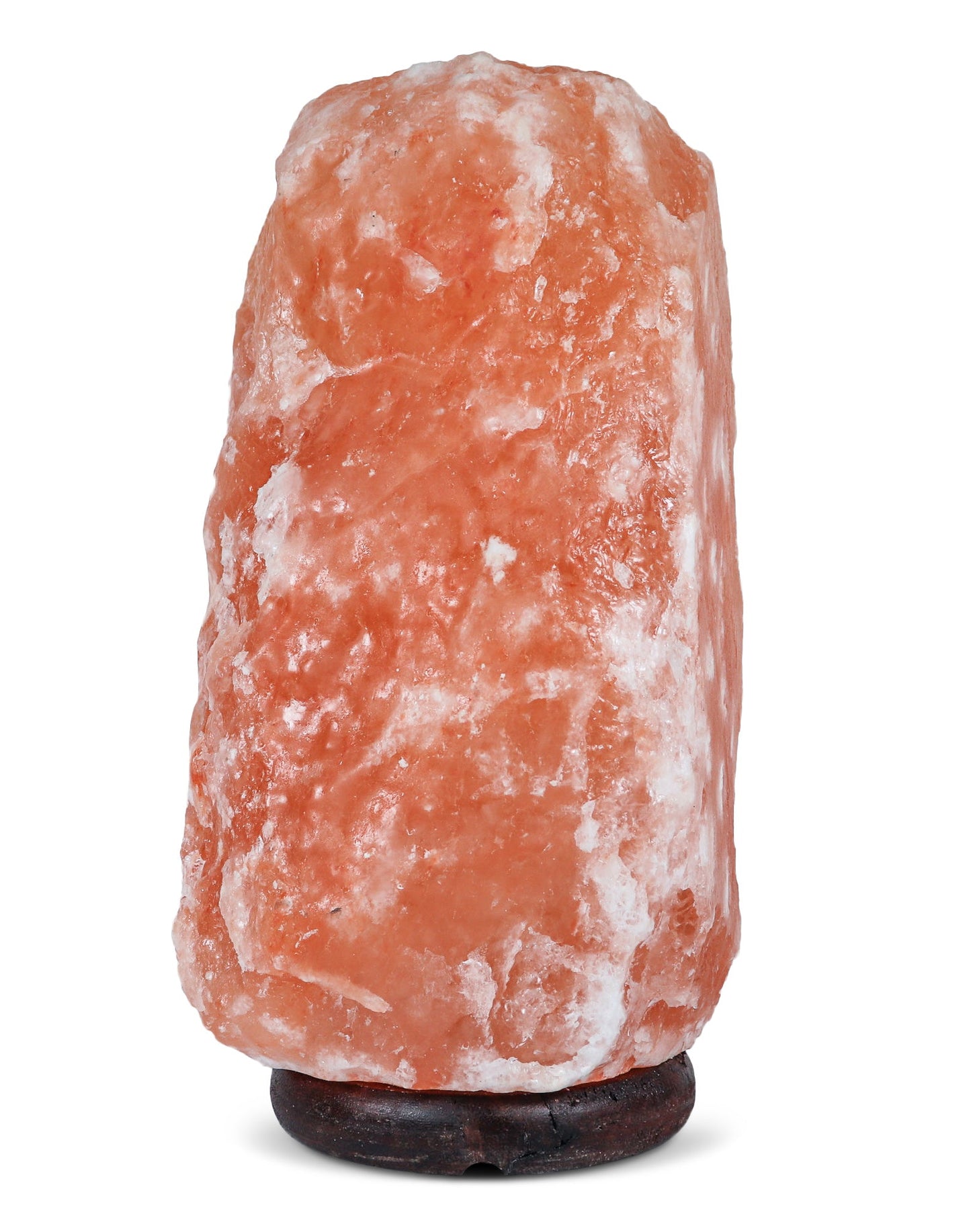 Natural Pink Salt Lamp (25-30 lb) (11-14 KG) (13-14") w/ Wood Base