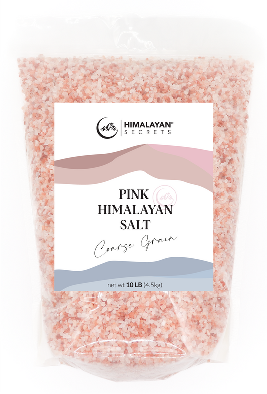 Himalayan Dark Pink Salt Coarse (2-3mm) 10 LB Pouch