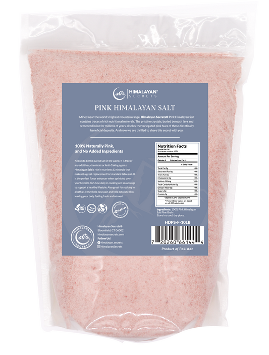 Himalayan Dark Pink Salt Fine (0.3-0.5mm) 10 LB Pouch
