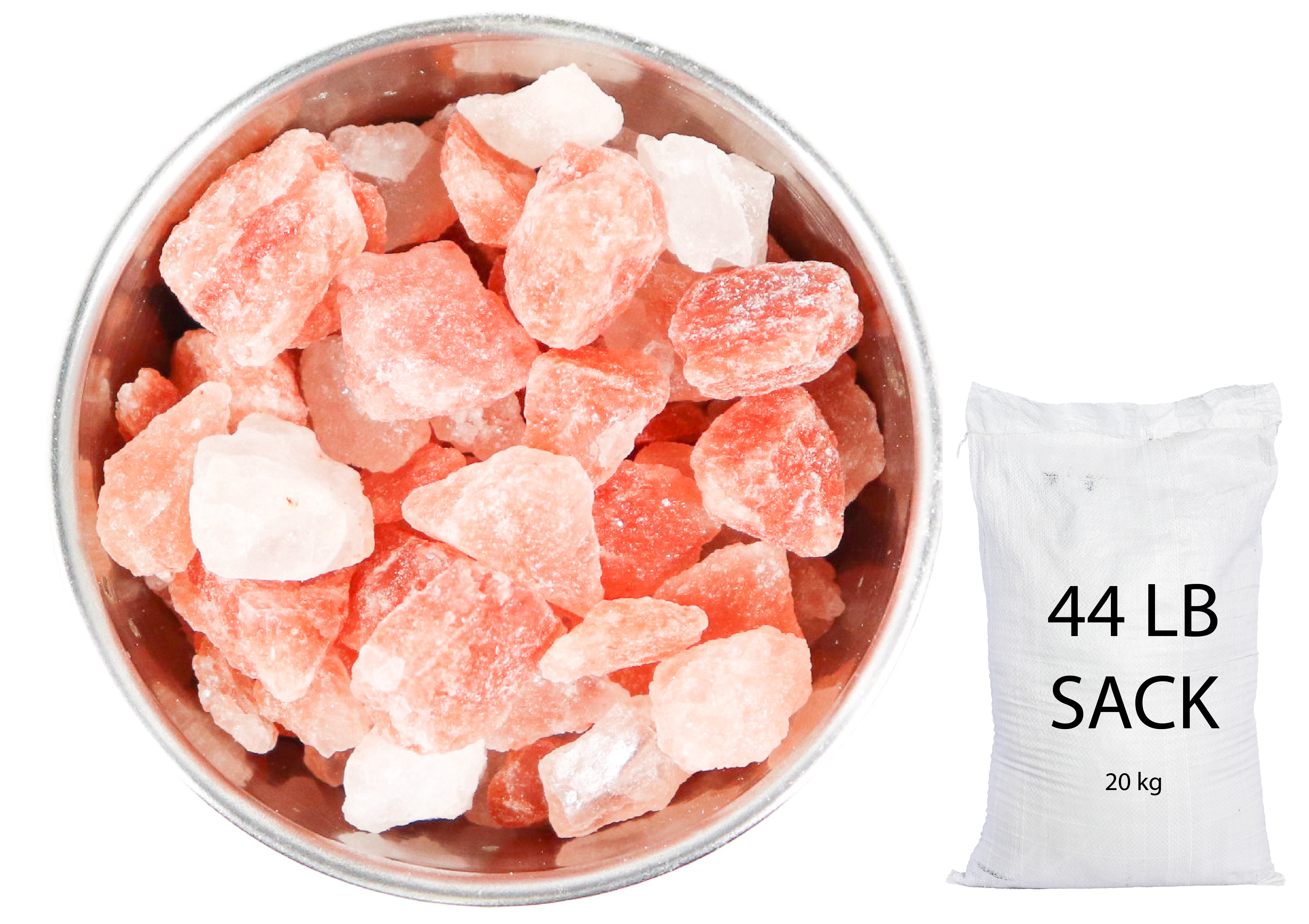 Himalayan Dark Pink Salt Large Coarse (6-8mm) 44 LB Sack