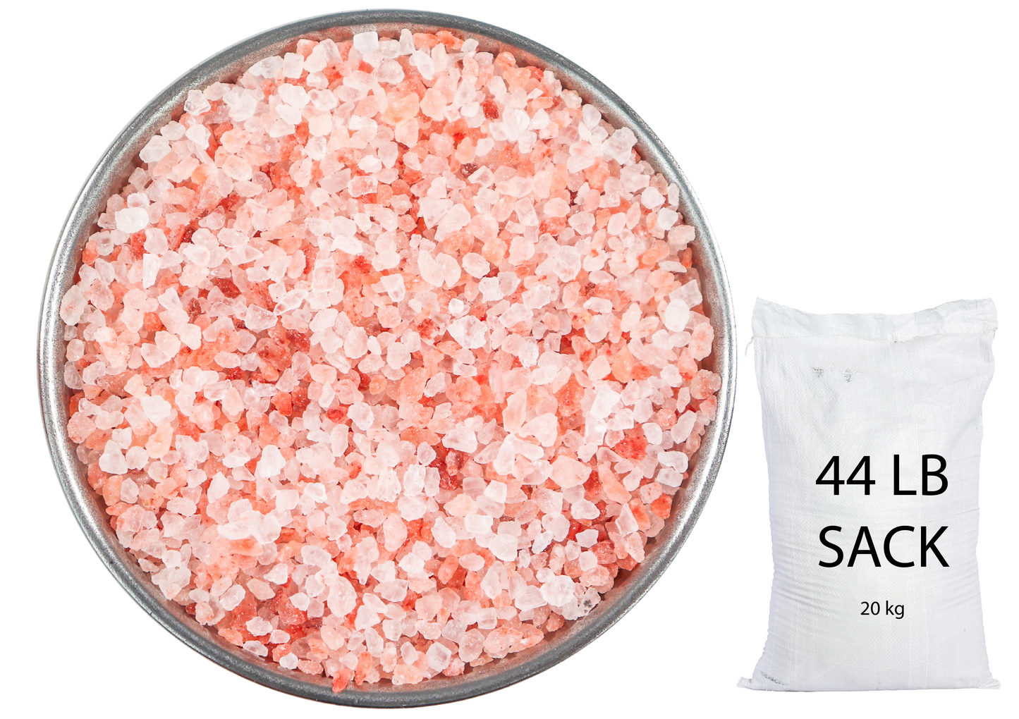 Himalayan Dark Pink Salt Medium Coarse (1-2mm) 44 LB Sack