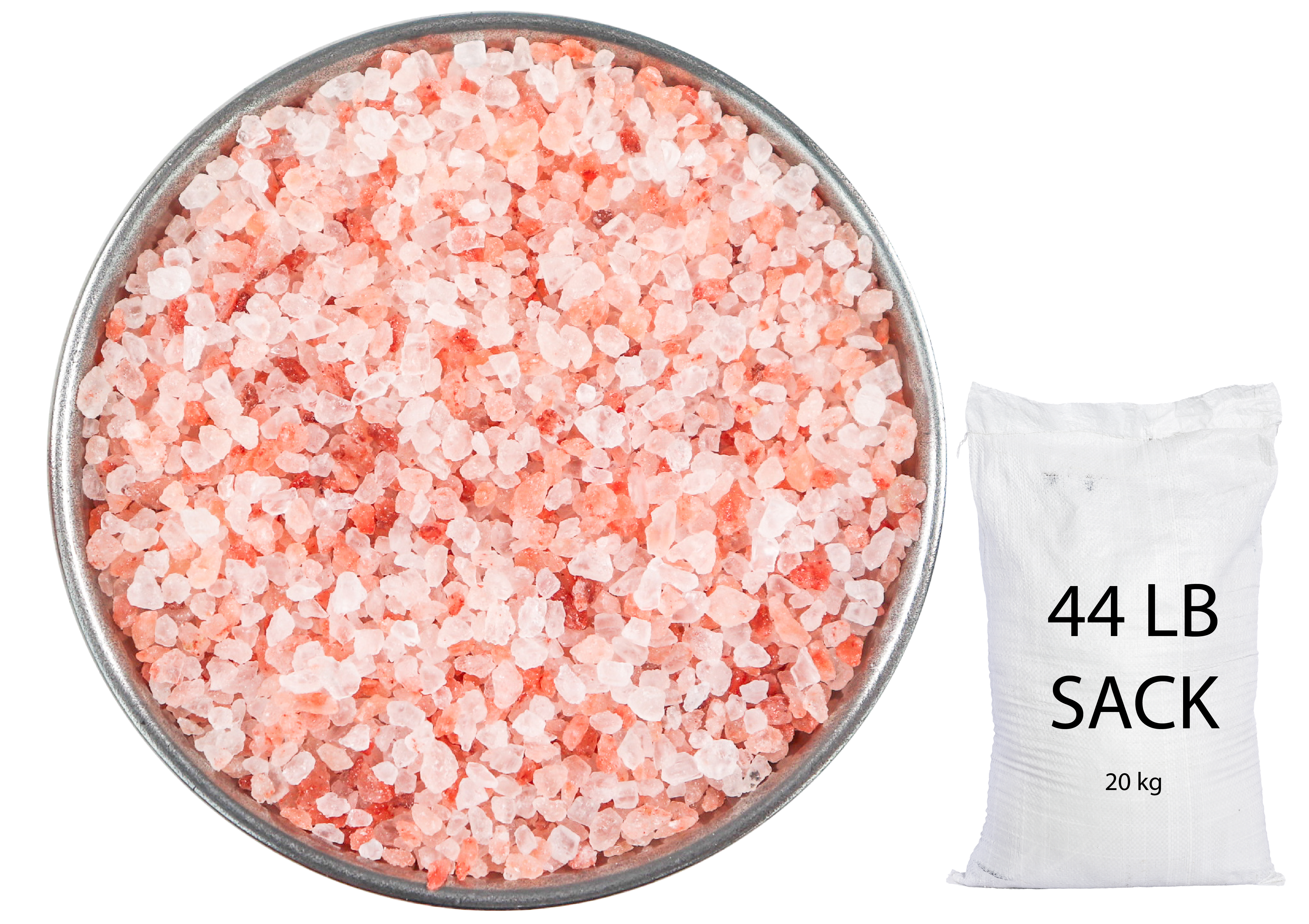 Himalayan Dark Pink Salt Medium Coarse (1-2mm) 44 LB Sack