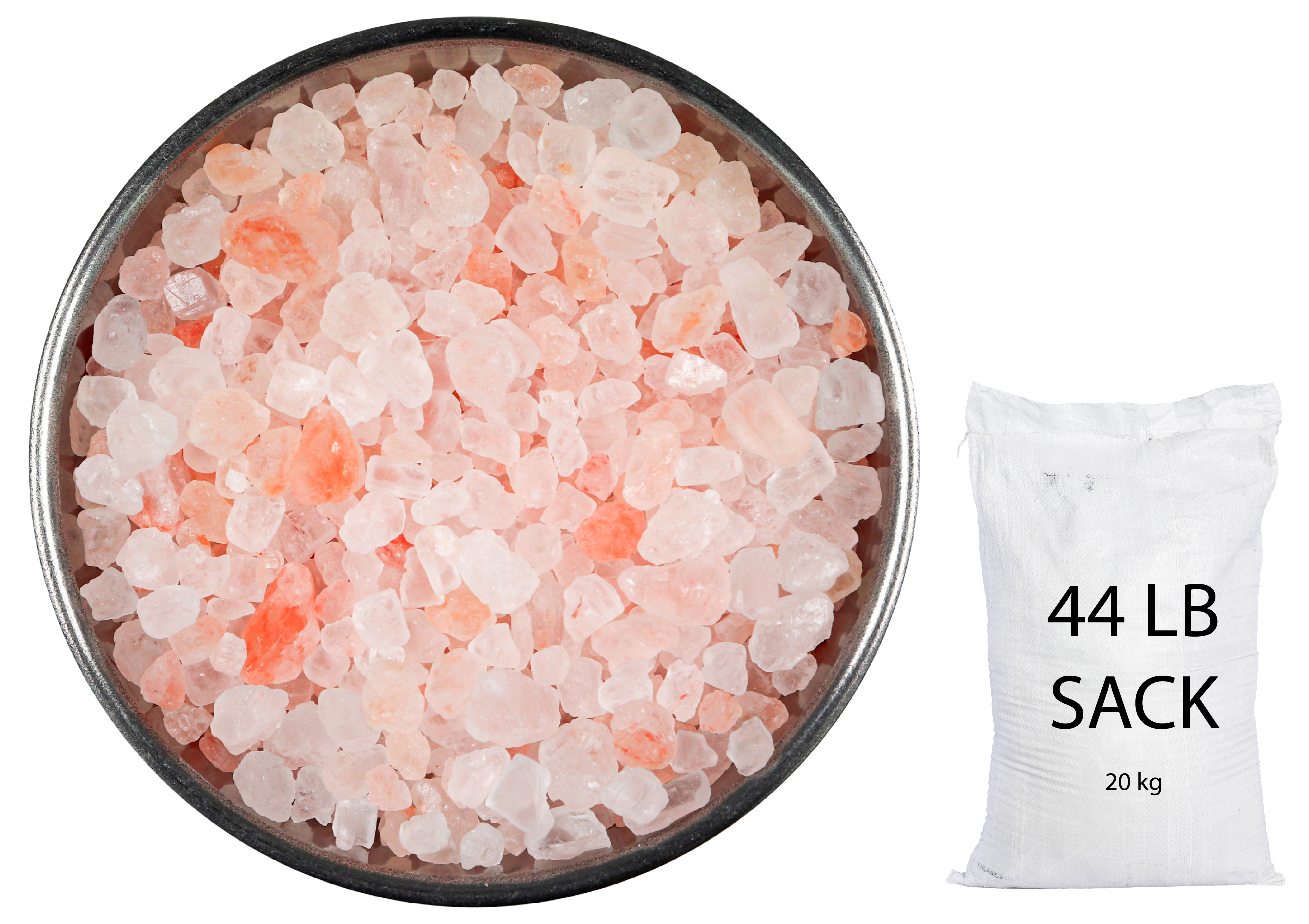 Himalayan Light Pink Salt Coarse (2-3mm) 44 LB Sack