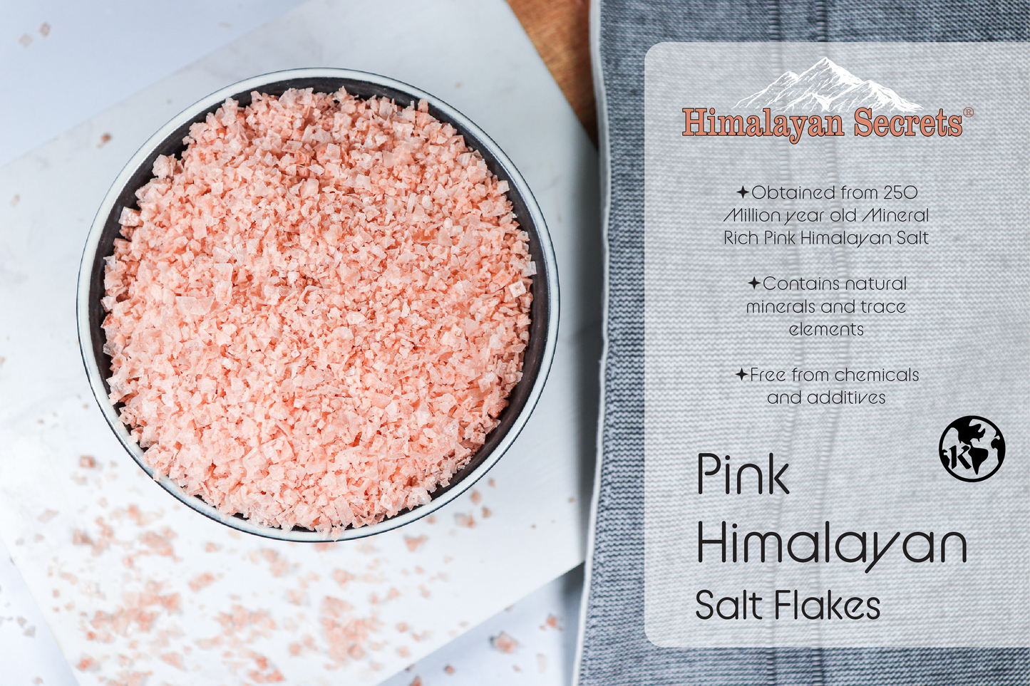 Pink Himalayan Flake Salt - 250G Retail Box