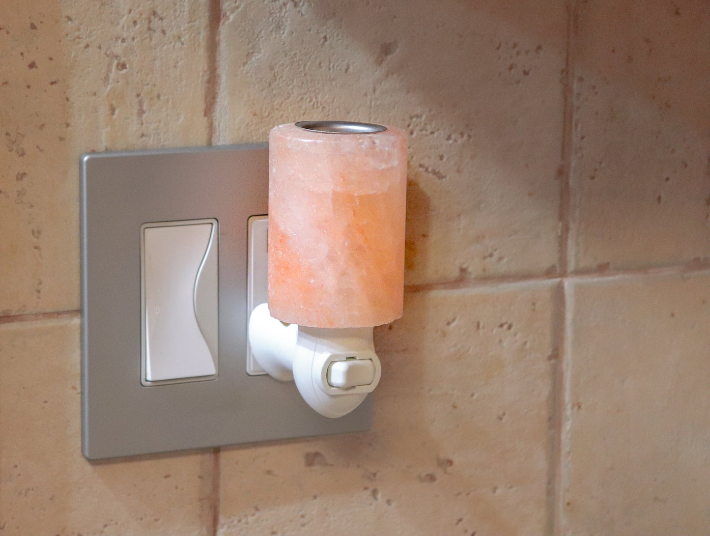 Cylinder Aromatherapy Pink Salt Night Light