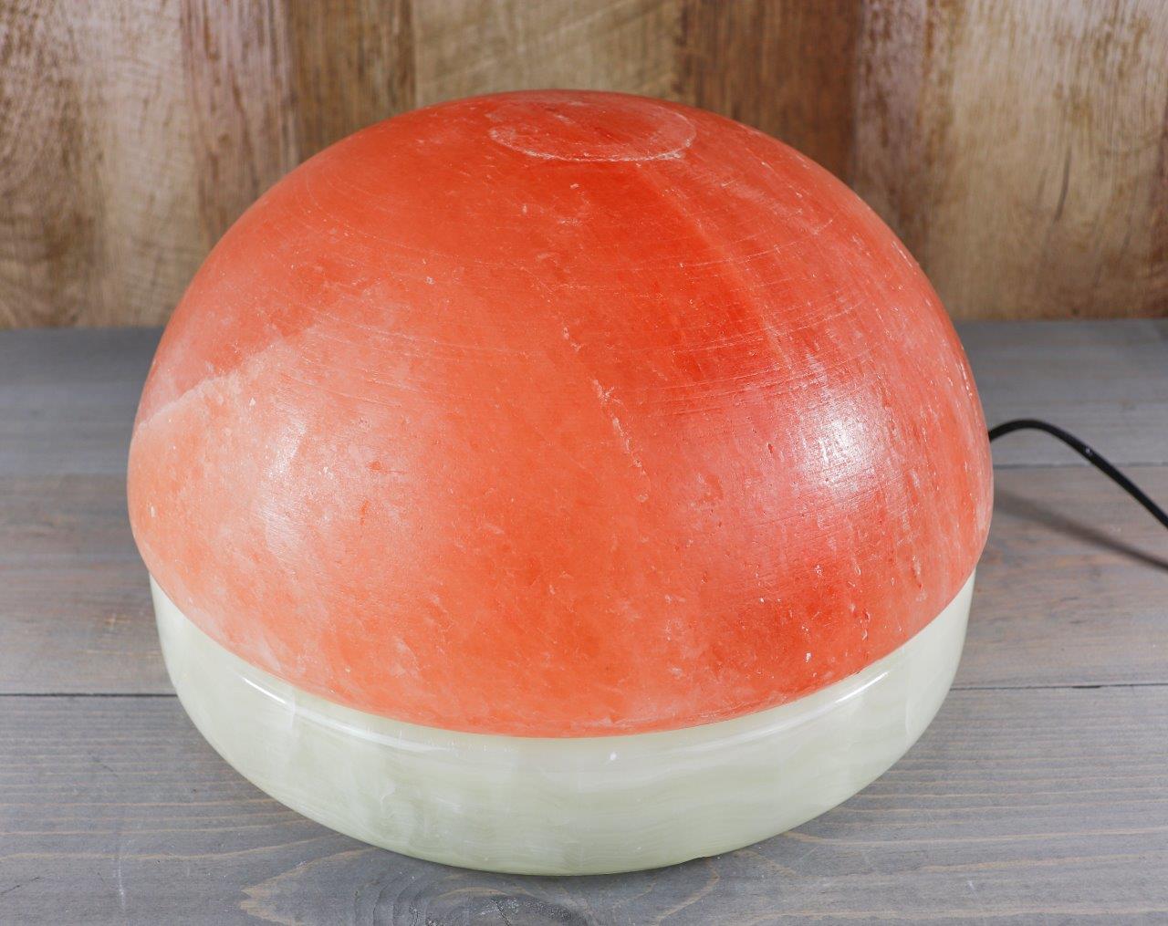 11" Himalayan Salt Dome Lamp w/ Onyx Base