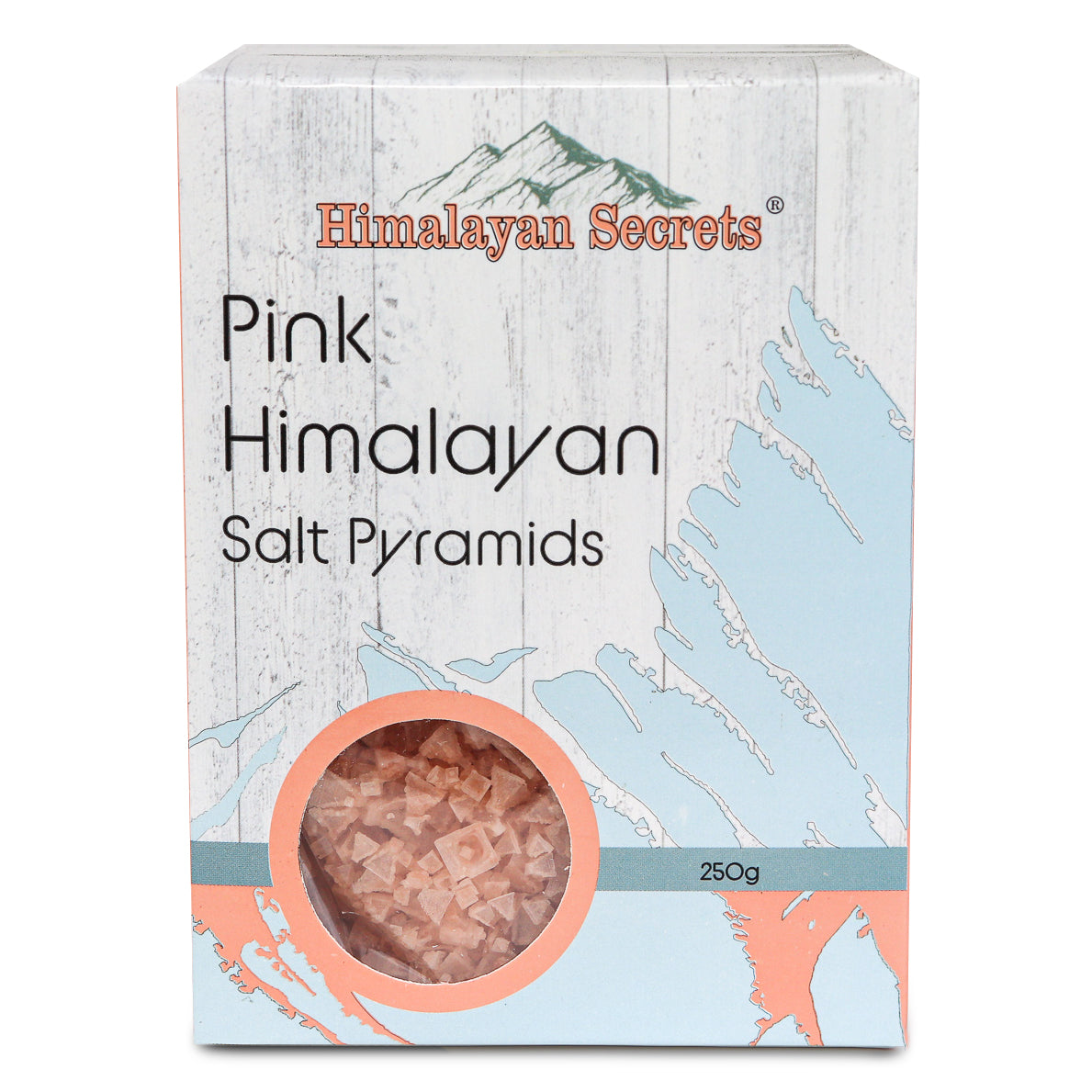 Pink Himalayan Pyramid Flake Salt - 250G Retail Box