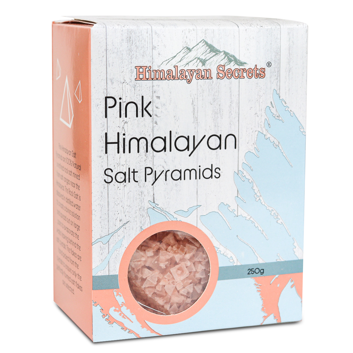 Pink Himalayan Pyramid Flake Salt - 250G Retail Box