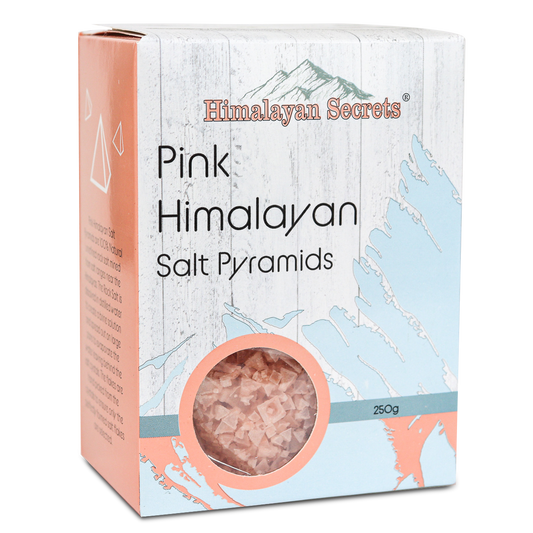 Pink Himalayan Pyramid Flake Salt - 250G Retail Box