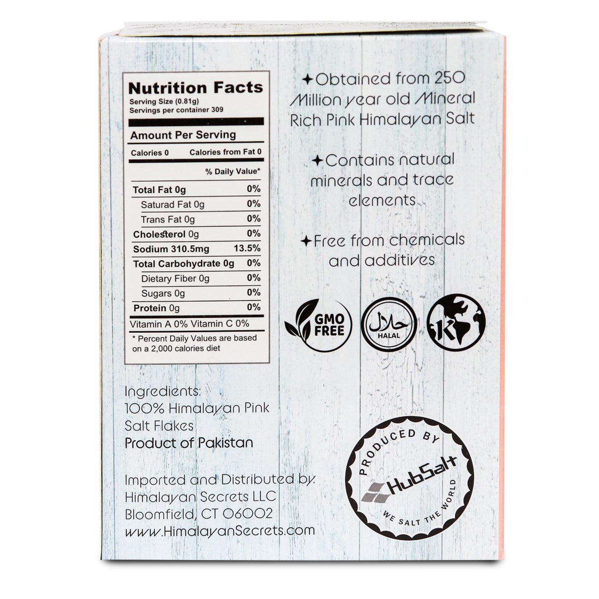 Pink Himalayan Flake Salt - 250G Retail Box