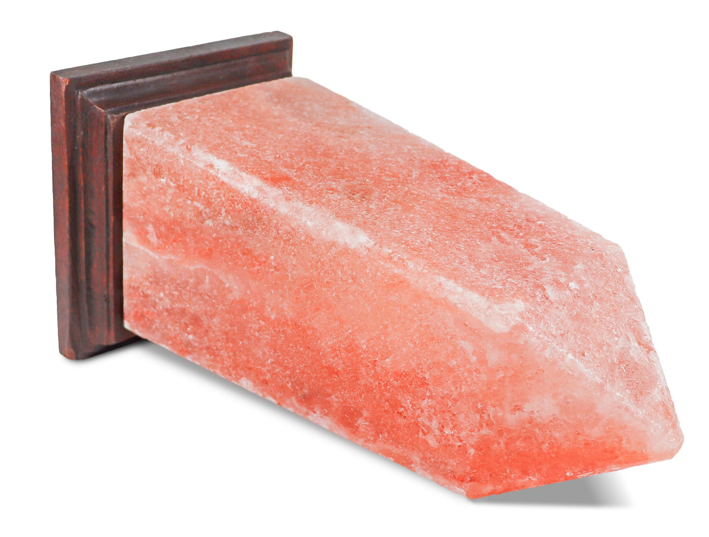 Pink Obelisk Salt Lamp (6-7 lb) 10" Tall w/ Wood Base