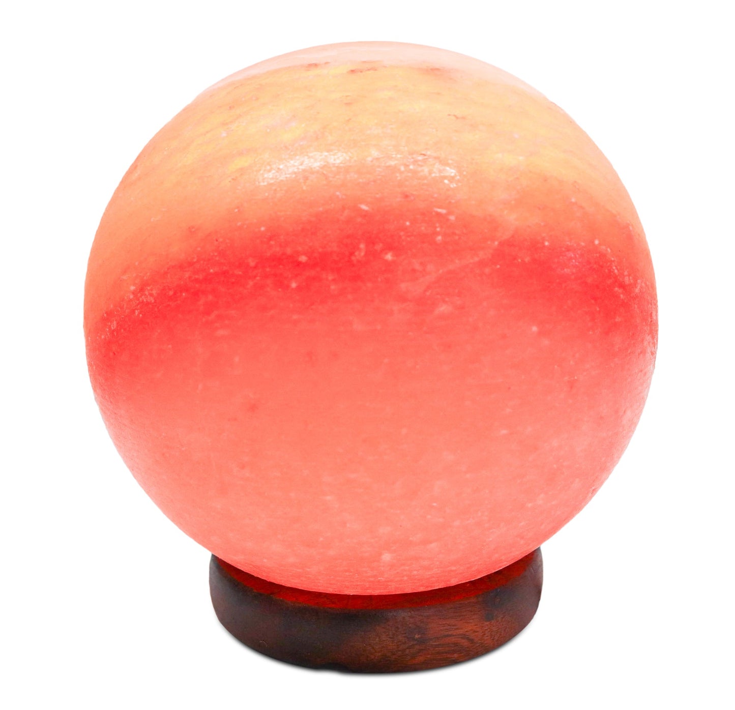 Pink Globe Lamp (9-11 lb) 7" w/ Wood Base