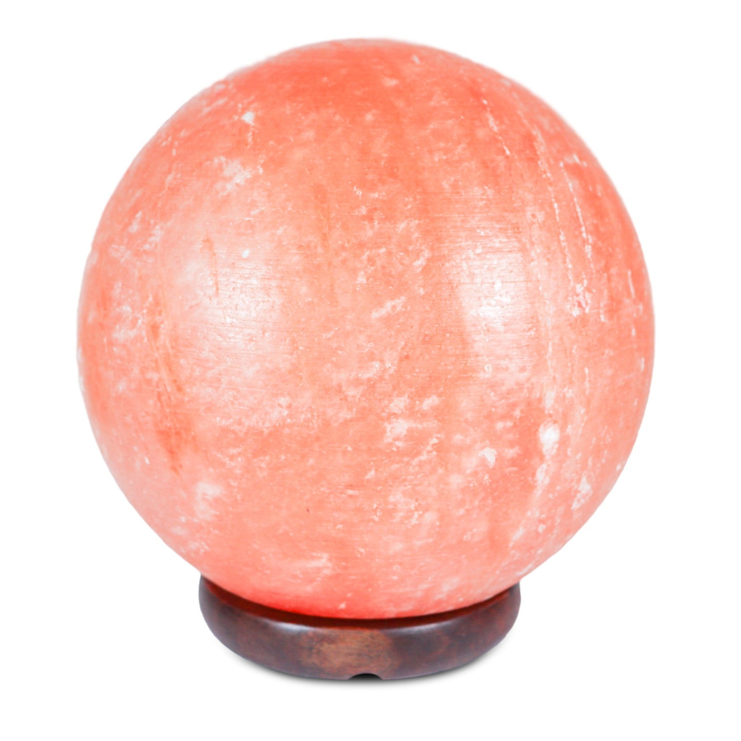 Pink Globe Lamp (25-30 lb) 9" w/ Wood Base